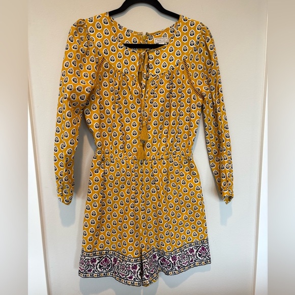 point sur Pants - Point Sur Vibrant Yellow Patterned Jumpsuit 0